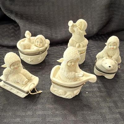 Sale Photo Thumbnail #257: Dept 56 Snow Babies Trinket Boxes
Lot of 5