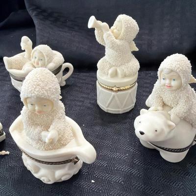 Sale Photo Thumbnail #260: Dept 56 Snow Babies Trinket Boxes
Lot of 5