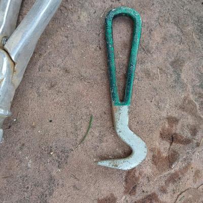 Livestock items - dehorner - trimmers - tagger - assortment of brushes and more