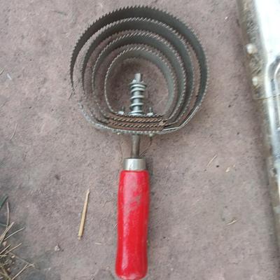 Livestock items - dehorner - trimmers - tagger - assortment of brushes and more