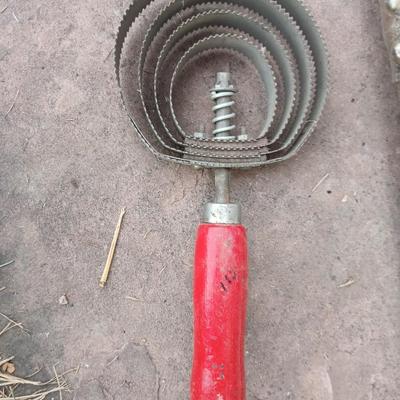 Livestock items - dehorner - trimmers - tagger - assortment of brushes and more