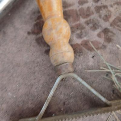 Livestock items - dehorner - trimmers - tagger - assortment of brushes and more