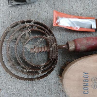 Stewart Livestock shears - hoof knife and brushes