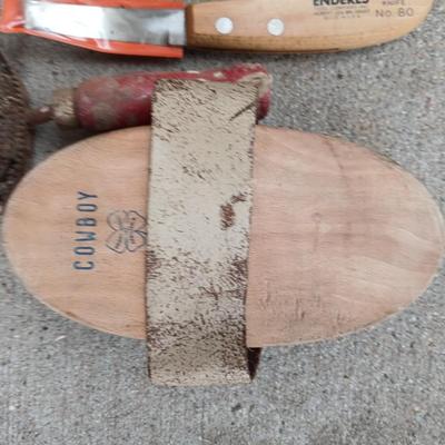 Stewart Livestock shears - hoof knife and brushes