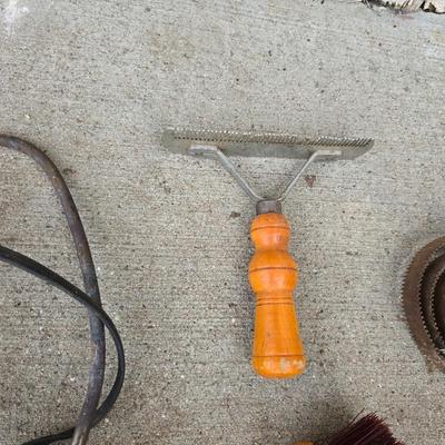Livestock items - heater - brushes - hand clippers = and more