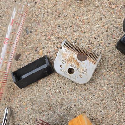 Livestock items - heater - brushes - hand clippers = and more