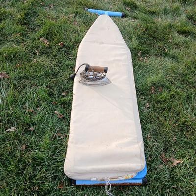 Vintage iron with Ironing board