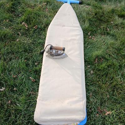 Vintage iron with Ironing board