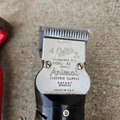 Livestock items - small electric clippers - hoof trimmers- small electric fence charger for pets