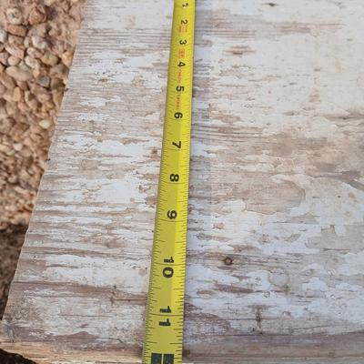 Two old wooden benches that are quite sturdily built!