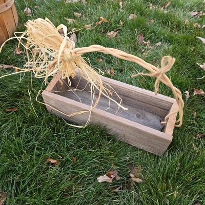 Collection of wicker baskets and harvesting baskets