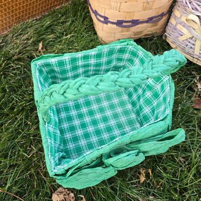 Collection of wicker baskets and harvesting baskets