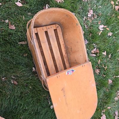 Collection of wicker baskets and harvesting baskets