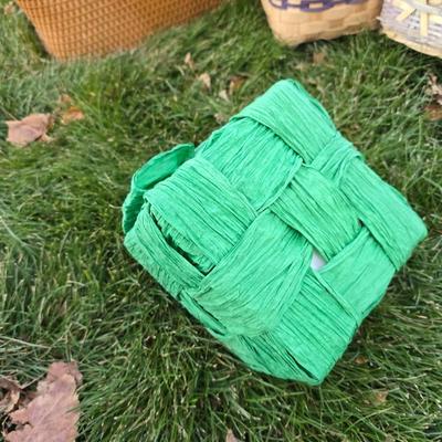 Collection of wicker baskets and harvesting baskets