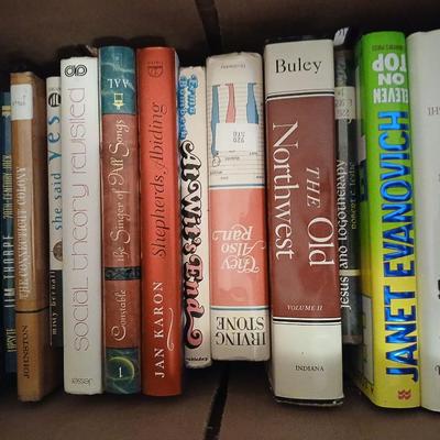 Boxes of Hardback books - 2 boxes full - The old Northwest - war of 1812 - The glory and the Dream - and other great titles