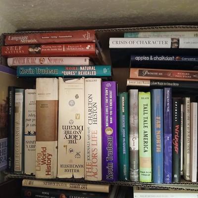 Boxes of Hardback books - 2 boxes full - The old Northwest - war of 1812 - The glory and the Dream - and other great titles