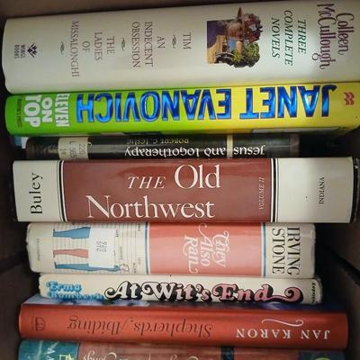 Boxes of Hardback books - 2 boxes full - The old Northwest - war of 1812 - The glory and the Dream - and other great titles