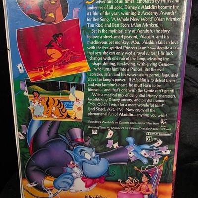 Rare Vintage Walt Disney’s Aladdin Black Diamond Edition VHS (1992) – The Classics Collection Iconic 90s Disney Treasure