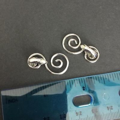 Vintage Avon spiral clip on earrings
