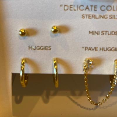 Gold Cake Sterling earrings