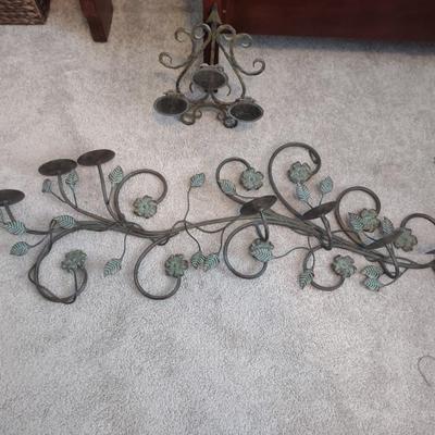 METAL WALL HUNG MULTI CANDLE HOLDERS