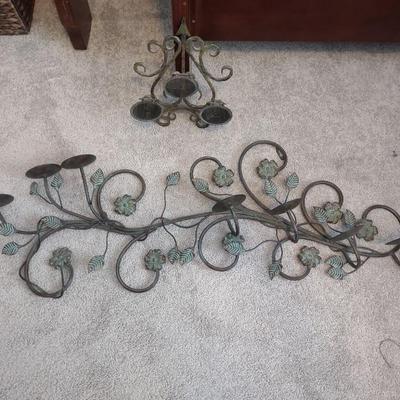 METAL WALL HUNG MULTI CANDLE HOLDERS