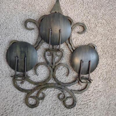 METAL WALL HUNG MULTI CANDLE HOLDERS