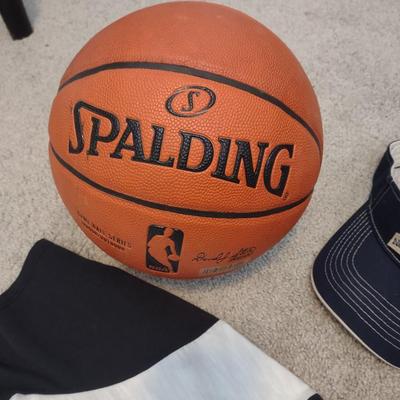 AUTOGRAPHED DENVER BRONCOS HAT, VISORS, BASKETBALL AND SPORT T-SHIRTS