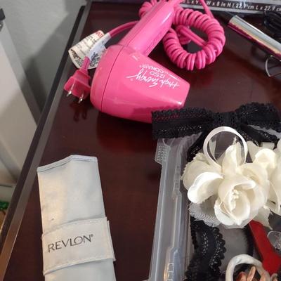 NEW STORAGE CONTAINERS, CURLING IRON AND HAIR DRYER, HAIR CLIPS AND PERFUMEGNE