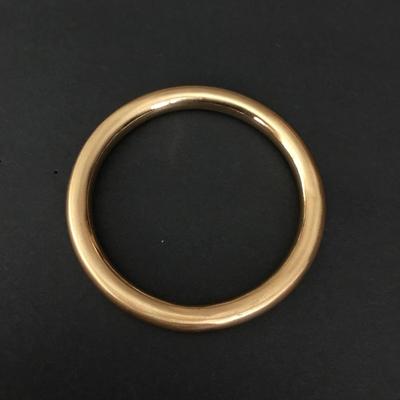 Vintage satin, gold, toned, hollow bangle bracelet