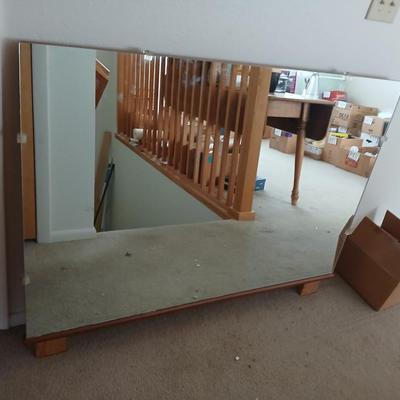 Large mirror - was at one time on a dresser