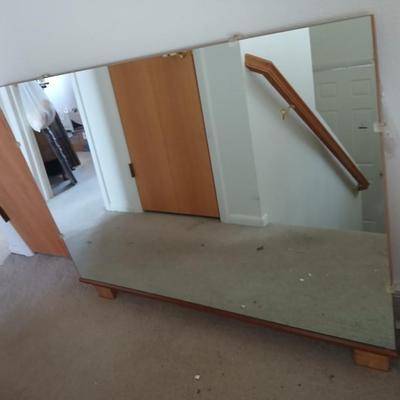 Large mirror - was at one time on a dresser