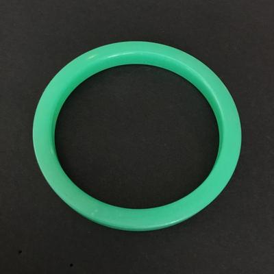 Vintage Lucite, type plastic, jade bangle bracelet