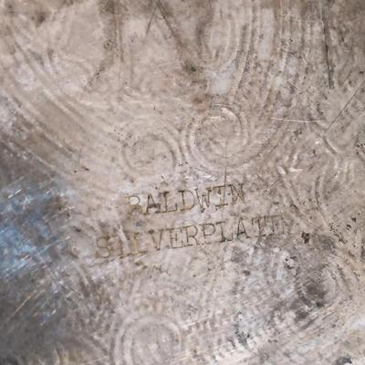 LOT 229: Gilded Pink Depression Glass Bowl, Studio Tu Mugs, Silver-Tone Metal Holly Candlestick Holder & More