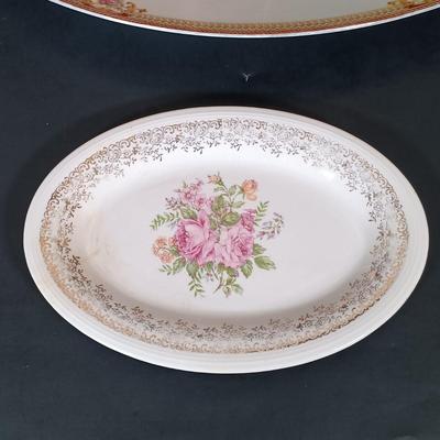 LOT 230: Vintage Copper Kettle, Etched Glass and Silver Creamer and Sugar Bowl, Silver Plated Tea Spoons & More