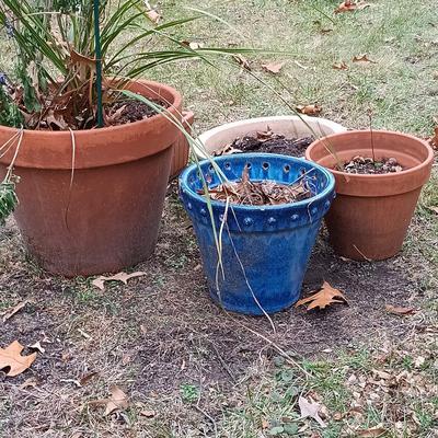 LOT 233: Set of (5) Pottery Planters
