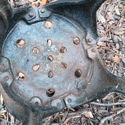 LOT 234: Set of (3) Miniature Metal Lawn Ornament Chairs