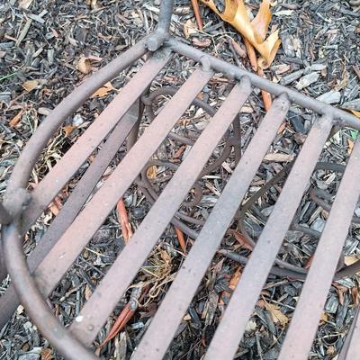 LOT 234: Set of (3) Miniature Metal Lawn Ornament Chairs