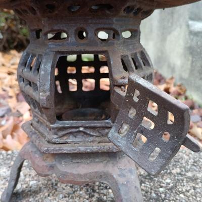 LOT 237: Cast Iron Pagoda Lantern