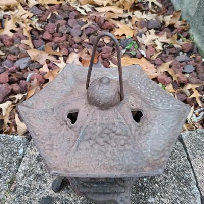 LOT 237: Cast Iron Pagoda Lantern
