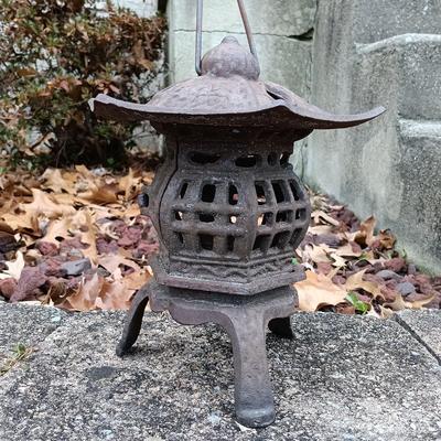 LOT 237: Cast Iron Pagoda Lantern