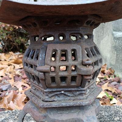 LOT 237: Cast Iron Pagoda Lantern