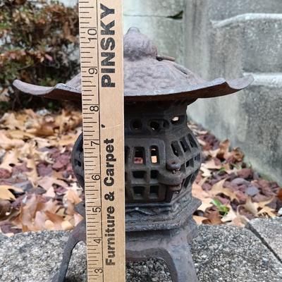 LOT 237: Cast Iron Pagoda Lantern