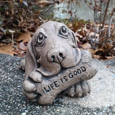 LOT 238: Pottery Dog Lawn Ornament