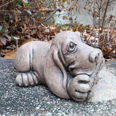 LOT 238: Pottery Dog Lawn Ornament