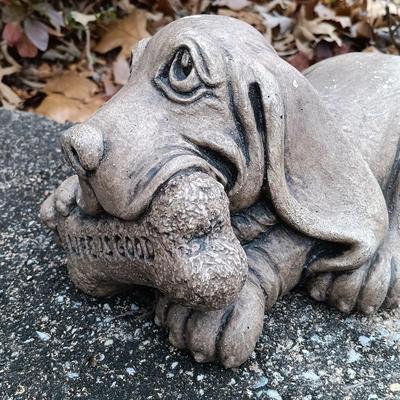 LOT 238: Pottery Dog Lawn Ornament