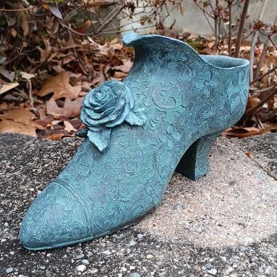 LOT 239: Pottery Shoe Plant Holder