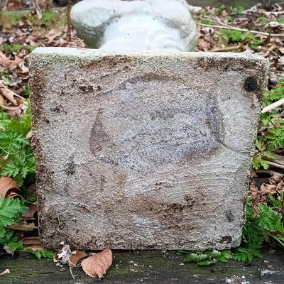 LOT 240: Concrete Cherub Garden Statue