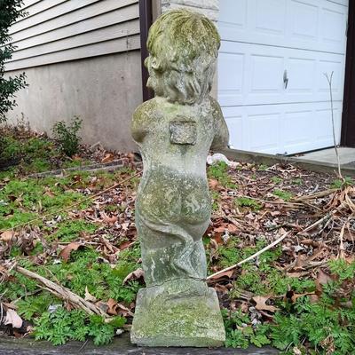 LOT 240: Concrete Cherub Garden Statue