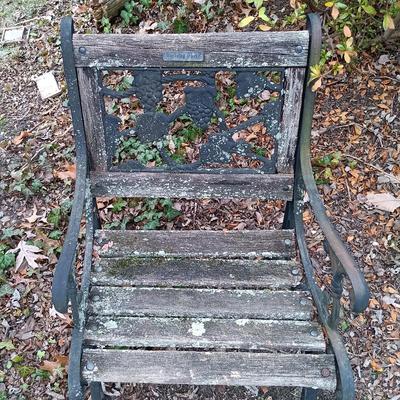 LOT 243: Berkeley Forge Cast Iron Garden Chair